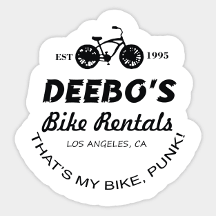 Deebos Bike Rentals That's My Bike, Punk Sticker